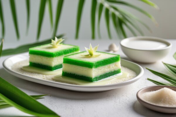 Resep Pandan Coconut Cream Layer Tropis yang Lembut dan Syahdu