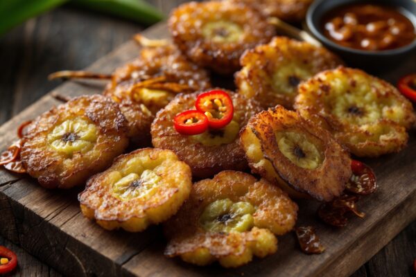 Gorengan Pisang dan Tempe Garing dengan Sambal Manis: Camilan Lezat Sehari-hari